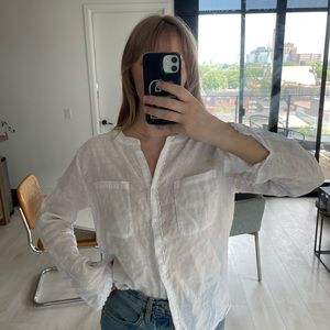 Harris Wilson white linen shirt